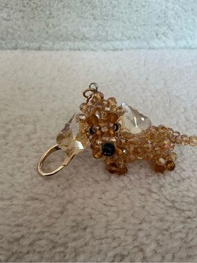 BRAND NEW SUSAN ALEXANDRA WEENY DOG GLITTER CRITTER BAG CHARM KEY FOB